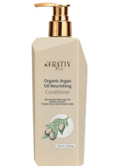 KERATIN BAR Organic Shampoo bottle closeup for gentle cleansing and shine.
