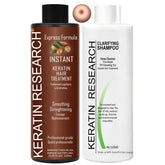 KERATIN RESEARCH Instant Keratin bottle application for at-home smoothing
