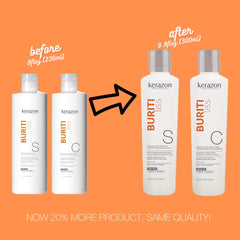 Kerazon Professional cruelty-free vegan label highlights ethical hair care.