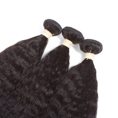 Kerriana Kinky Straight Bundles 3pcs set packaging and labels