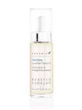Kerstin Florian Clarifying Lavender Oil bottle showing luxurious hydration and soothing balance.