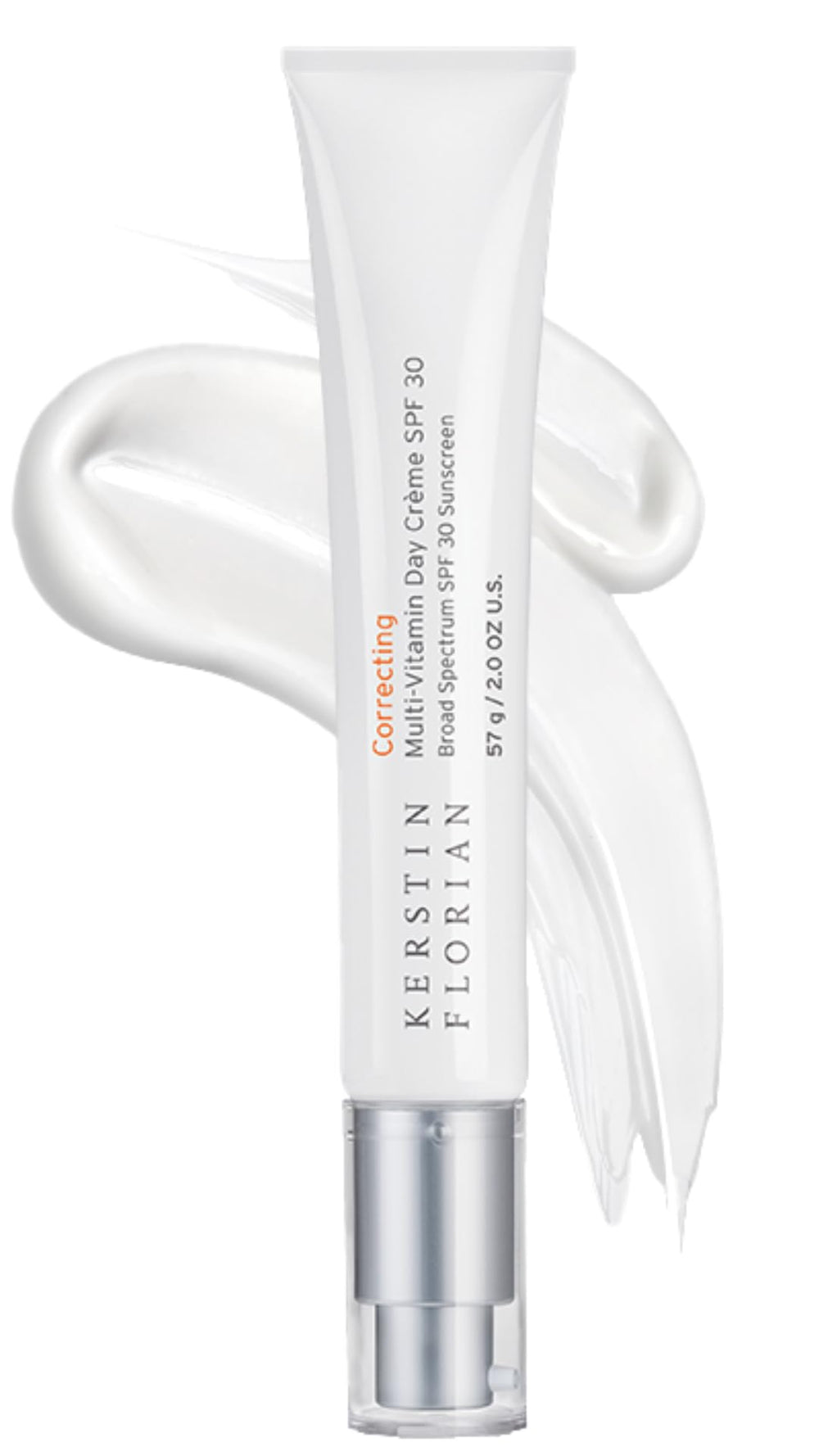 Kerstin Florian Multi Vitamin Day Creme SPF 30 jar on vanity, lightweight hydration and mineral sun protection.