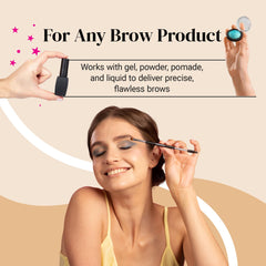 KESHIMA Eyebrow Brush Duo spoolie distributing product evenly