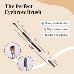 KESHIMA Eyebrow Brush Duo spoolie blending for natural, seamless brows