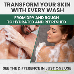 KESMEDIK Tea Tree Body Wash bottle with pump ensures easy, mess-free application.