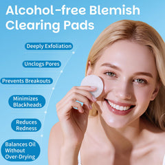 Kestper Salicylic Acid Pads on hand demonstrating easy, mess-free daily use.