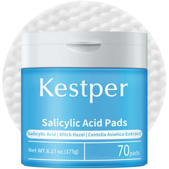 Kestper Salicylic Acid Pads packaging: pore-clearing daily care for blemish-prone skin.