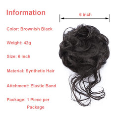 KETHBE elastic hair band adjustable fit keeps buns secure without slipping.