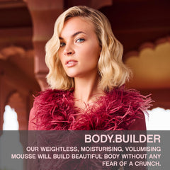 KEVIN.MURPHY BODY.BUILDER bottle back showing ingredients and usage guidance.