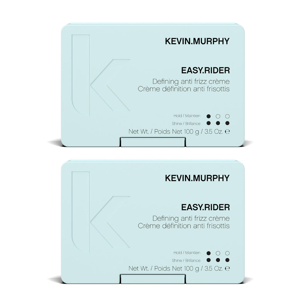 KEVIN.MURPHY EASY.RIDER anti frizz cream pack 2 bottles for sleek, manageable hair.