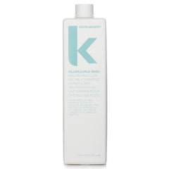 Kevin.Murphy Killer.Curls Wash hair texture close-up shows smooth, defined curls.