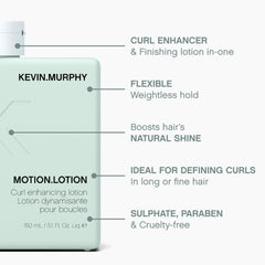 Kevin.Murphy Motion.Lotion nourishes hair with sesame and bergamot oils.