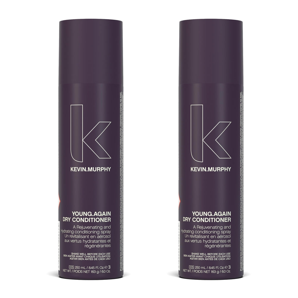 KEVIN.MURPHY Young.Again dry conditioner bottle provides lightweight moisture between washes.