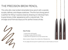 Smooth wax glide from Kevyn Aucoin Brow Pencil for long-wearing color.