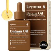 Keyoma Batana Oil with Rosemary bottle ready for nourishing scalp care and silky hair.