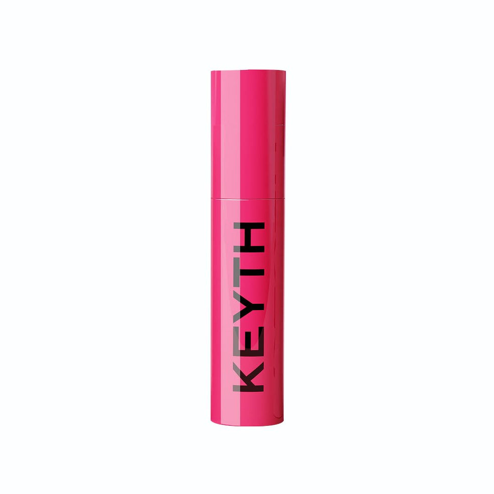 Keyth Pink Flower Tone Up Primer bottle close-up showing natural tone adaptation for a seamless finish