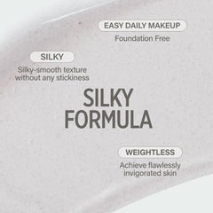 Primer on skin displaying smooth texture and even finish