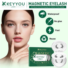 KEYYOU applicator included helps precise placement for flawless magnetic lashes