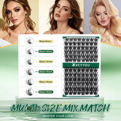 KEYYOU lash clusters high quality material looks natural