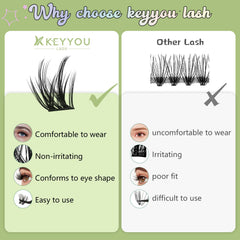 KEYYOU Makeup remover designed for gentle, lash-safe cleanup