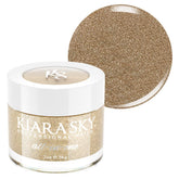 Kiara Sky All-In-One powder bottle closeup for premium finish.