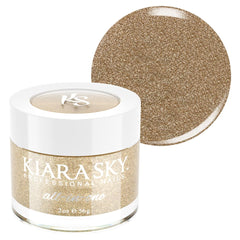 Kiara Sky All-In-One powder bottle closeup for premium finish.