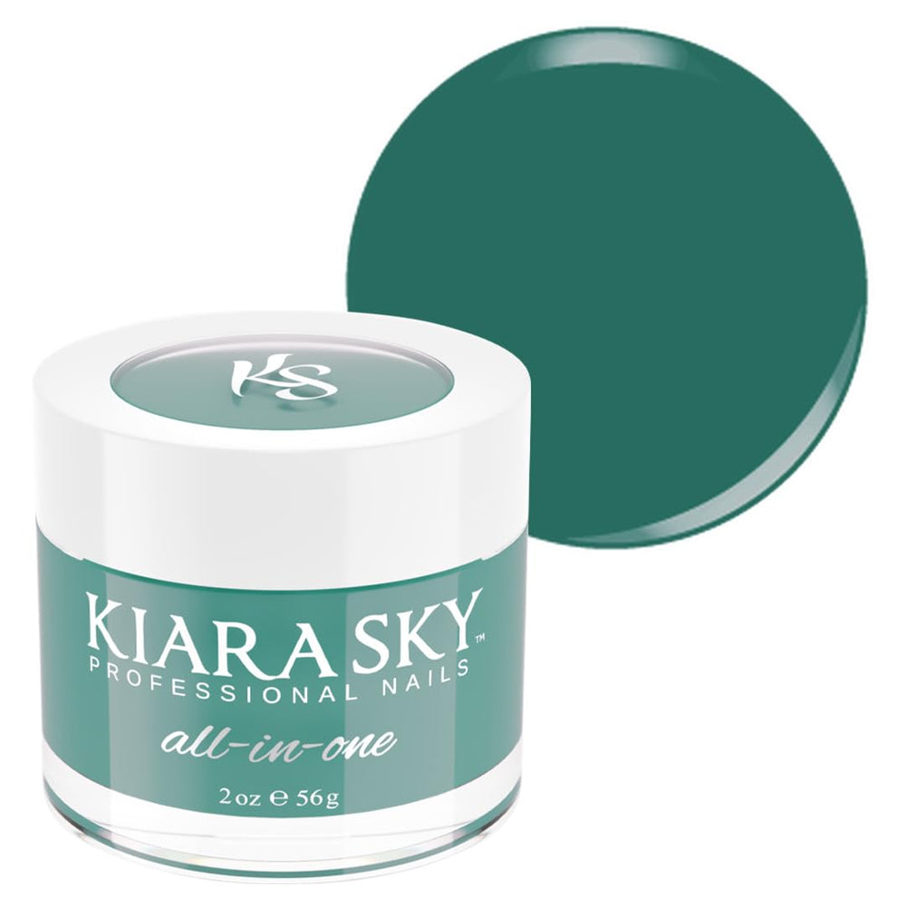 Kiara Sky Summer Fling bottle with aqua teal shade for vibrant nail color ideas.