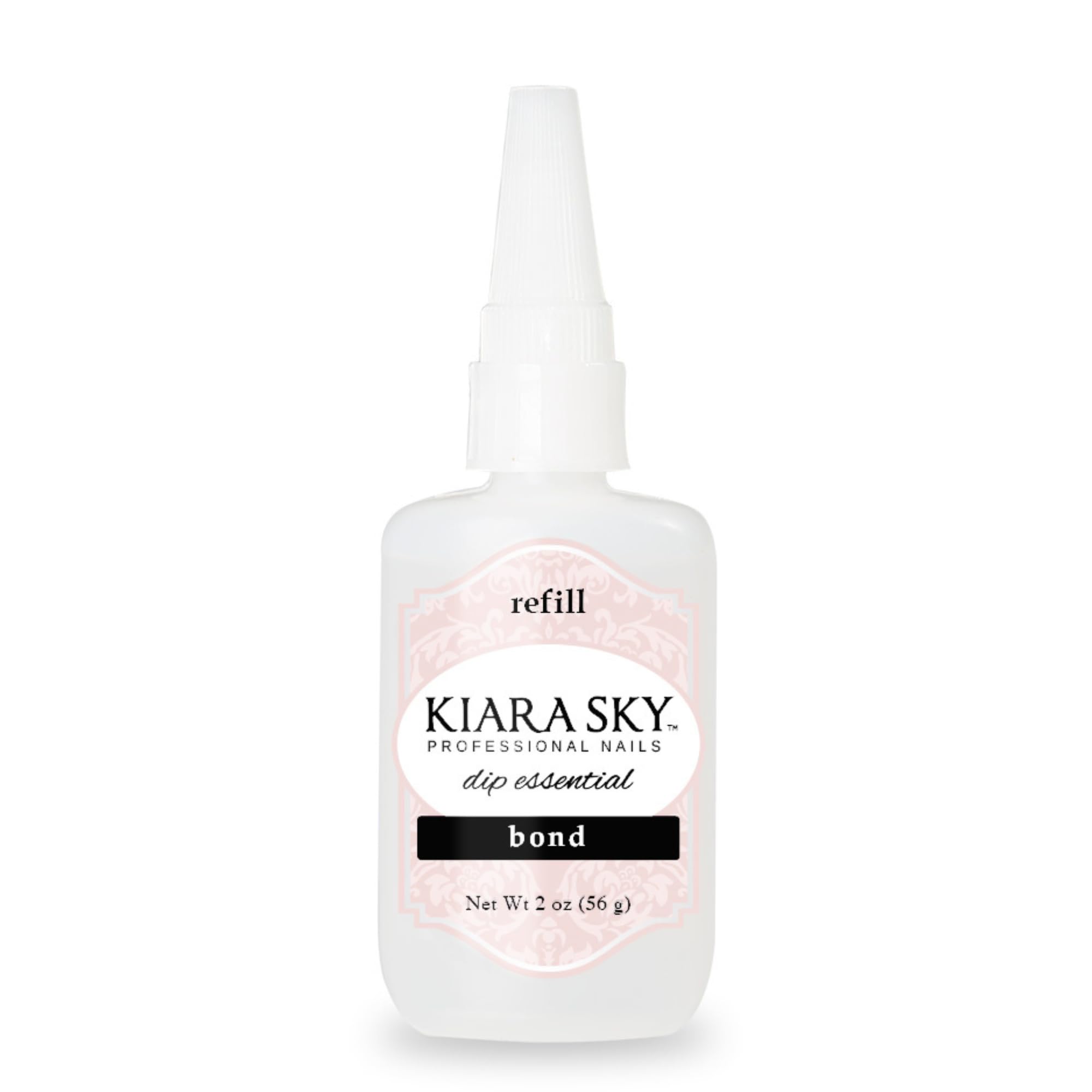 KIARA SKY Bond bottle front view preps nails for lasting adhesion.