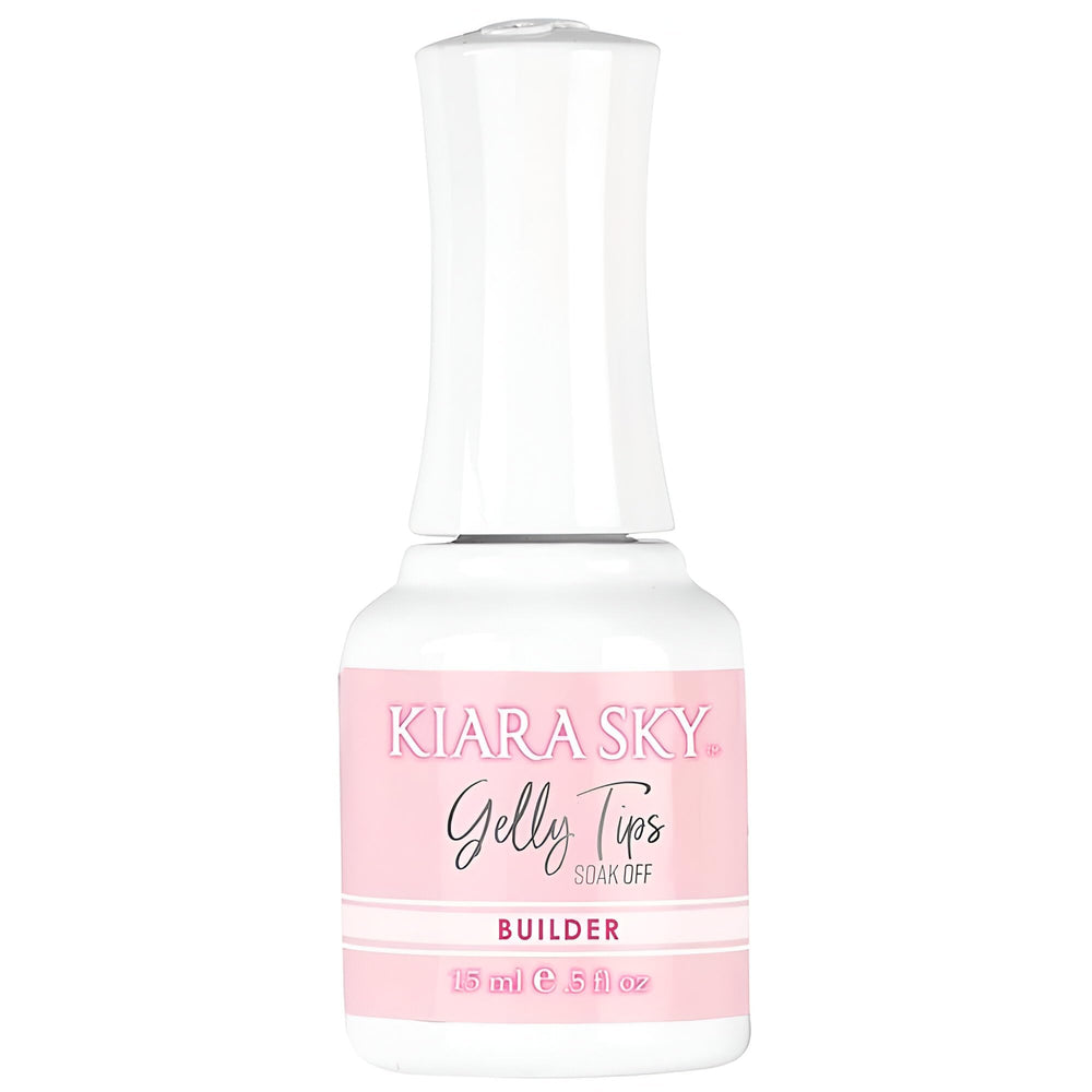 Kiara Sky Builder Gel bottle close-up for long-lasting nails.