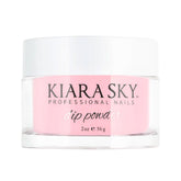 Kiara Sky Dip Powder Essentials 2 oz Dark Pink bottle with rich color payoff for bold nails