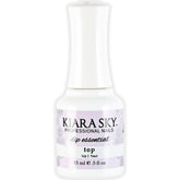Kiara Sky Dip Top Coat bottle close-up showcasing gel-like shine and premium formula