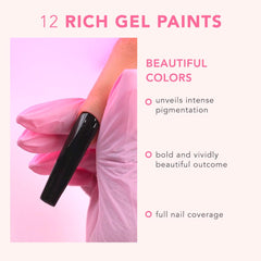 KIARA SKY Pitch Black brush stroke detail highlighting precise control for fine lines.