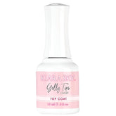 Kiara Sky Gelly Tip Top Coat bottle with a glossy, non-wipe finish.