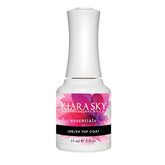 Kiara Sky LED/UV gel top coat being applied for a smooth, long-lasting shine