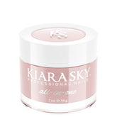 Kiara Sky So Romantic cover powder bottle, smooth nude color for durable nails.