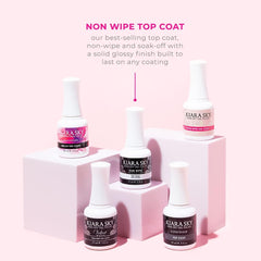 Kiara Sky top coat brush enables smooth, even application
