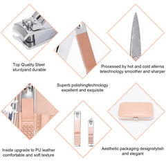 Kidoom eyebrow scissors and nail file in a portable case for on-the-go touch-ups.