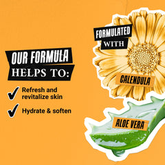 Kiehl's Calendula Calming Mask applying on clean skin for 15-minute calm