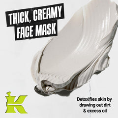 Kiehl's Rare Earth mask jar close-up showcasing soothing Allantoin and clay