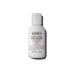 Kiehl's Ultra Facial Moisturizer SPF 30 jar provides lightweight hydration and sun protection.