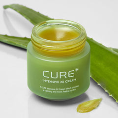 Kim Jeong Moon Aloe Cure Intensive 2X Cream jar shows lasting hydration for dry skin