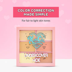 Kimchi Chic Undercover Hoe Corrector Palette swatches displaying shade range