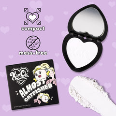 KimChiChic Almost Catfished powder no-flashback formula for photo-ready skin.