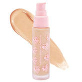 Kimchi Chic foundation bottle with pump for precise, mess-free application.