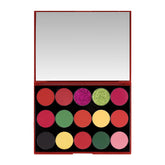 KimChiChic Cherry Chic palette front shows 12 shades for versatile eye looks.