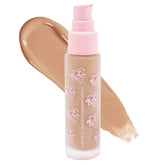 KimChiChic Foundation bottle closeup highlights packaging and long-lasting wear