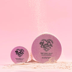Included puff applicator ready for quick, on-the-go powder touch-ups