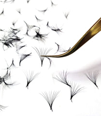 Kimeyelashes promade fans 4D to 10D enable quick, consistent application.