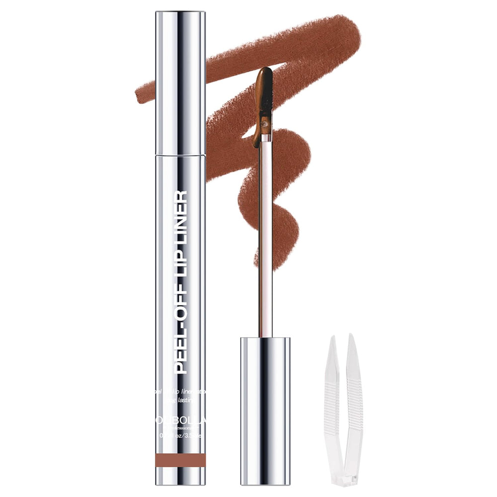 Kimieye Peel Off Lip Liner Stain bottle shows long-lasting color for all-day wear.
