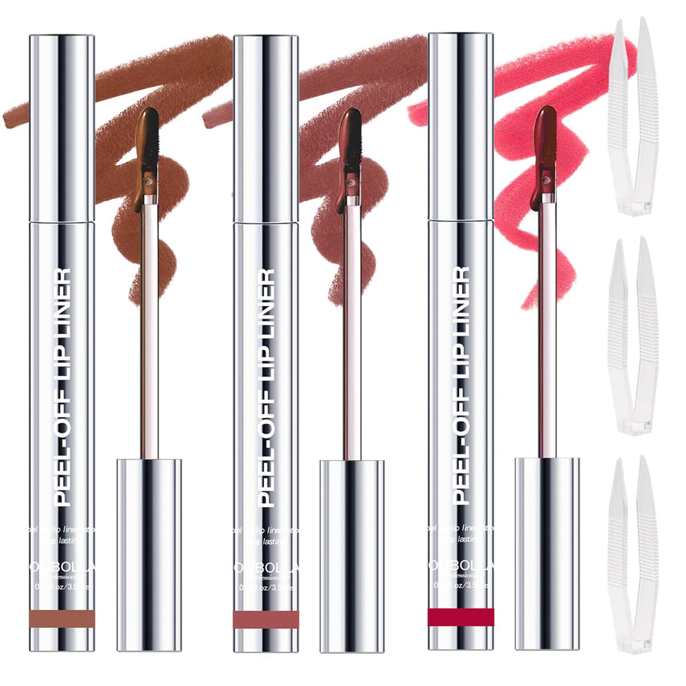 KIMIEYE Peel-off Lip Liner Stain Kit close-up with long-lasting color and waterproof finish